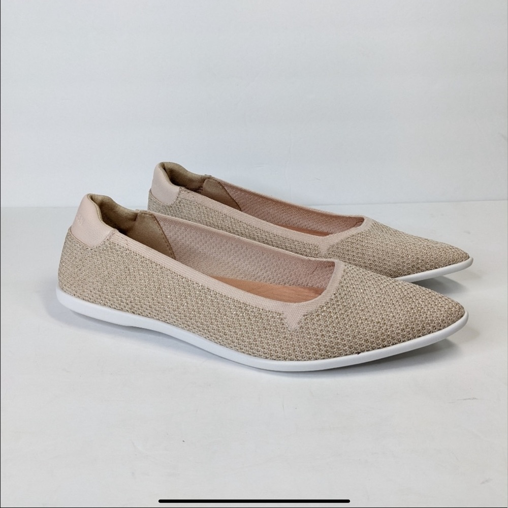 Cole Haan ZeroGrand Skimmer Flats 10 Knit Slip On Knit Pointed Toe W13337